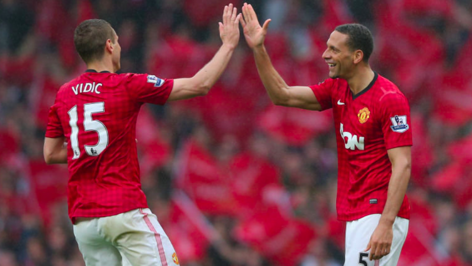 在与曼联的 在与曼联的